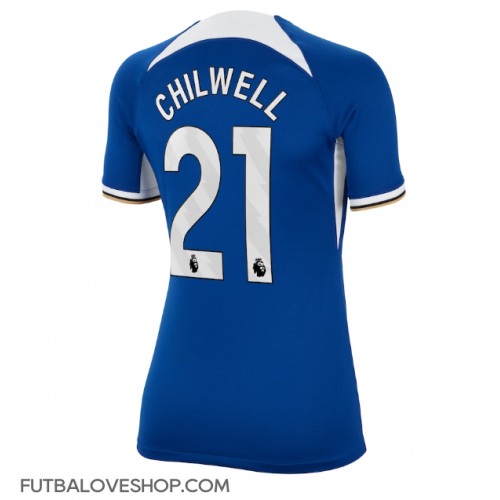Dres Chelsea Ben Chilwell #21 Domáci pre Ženy 2023-24 Krátky Rukáv